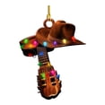 thumbnail image 3 of YAOMOBB Christmas Tree Decoration Creative Cowboy Themed Hat Xmas Tree Pendant Wild West Car Rear View Mirror Hanging, 3 of 6
