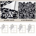 thumbnail image 5 of Black Spring Floral Swag Valances for Windows, Kitchen Window Curtains Over Sink, Farmhouse Flowers Elegant Pastoral Window Treatment Curtains for Living Room/Bedroom Curtains 2 Panel Sets 36"x45", 5 of 8
