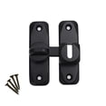 thumbnail image 1 of Pestillo de puerta de acero inoxidable de 90 grados de primera calidad: cerradura segura para puertas corredizas de granero y mosquiteras, 1 of 4