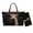 Black and Brown - Giraffe, variant on Giraffe Print Purses for Women Large Tote Handbag with Matching Wallet PU Leather Hobo Purse for Daily Use
