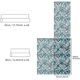 thumbnail image 5 of Película de privacidad para vidrieras, cubiertas de vidrio estáticas de una cara, decoración para ventanas de vidrio de baño, 17,7 "x 118", adoquines azules, 5 of 5