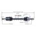 thumbnail image 1 of TrakMotive HY-8050 CV Axle Shaft Premium OEM Replacement, 1 of 4
