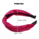 thumbnail image 4 of Terciopelo Anudadas Diademas, Pelo Diadema para Mujeres, Rosa Rojo, 1,2 Ancho, 4 of 7