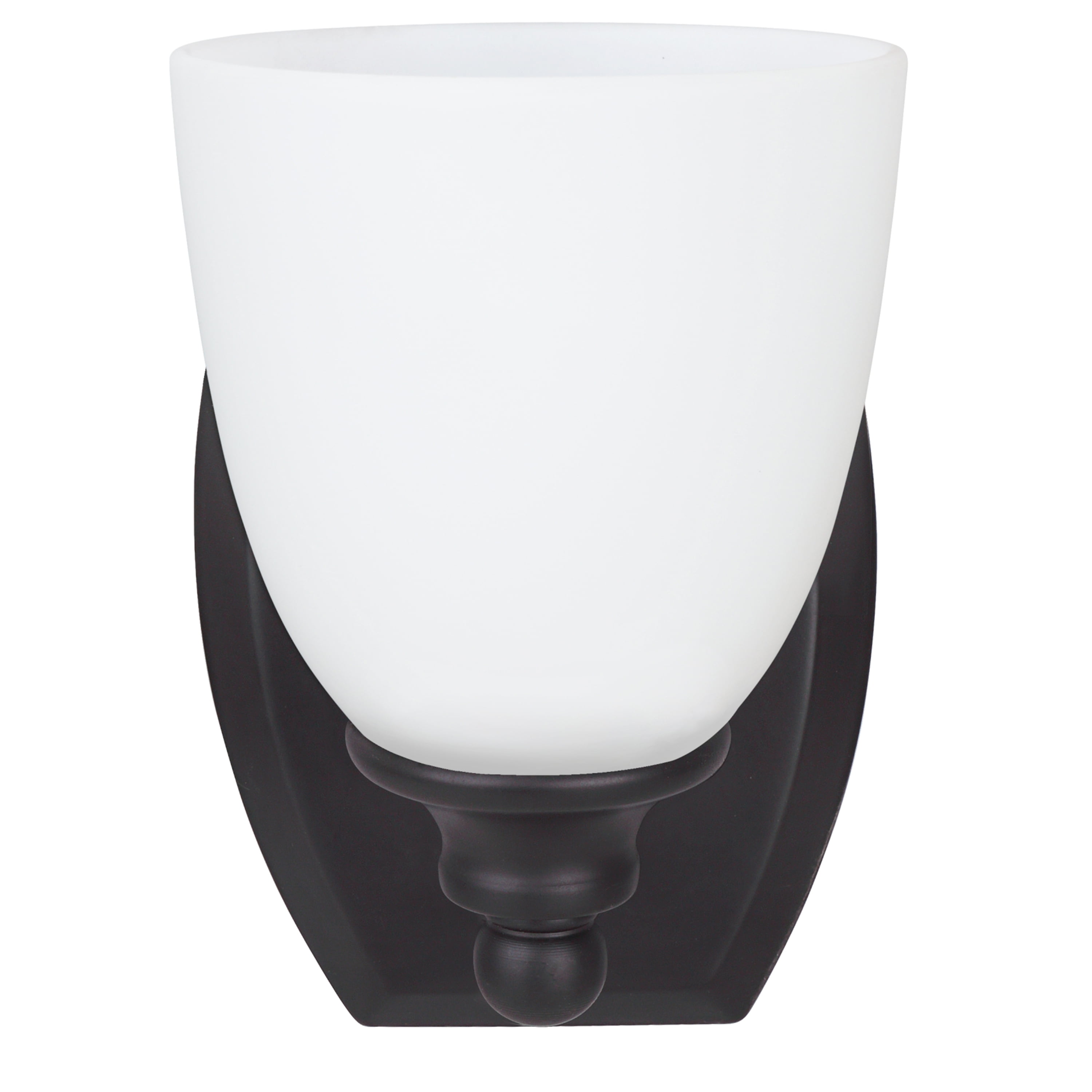 Aspen Creative 62210, One-Light Metal Bathroom Vanity Wall Light Fixture, 5-1/2" Wide, Transitional Design in Oil Rubbed Bronze