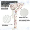 thumbnail image 5 of COEQINE Axolotl Cherry Flower Girls Sport Legging Casual Buttery Soft Athletic Yoga Pants Stretchy High Waist Pants, for 10-11 Years Kids, 5 of 7