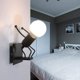 thumbnail image 2 of Luz LED de pared para interiores, lámpara de pared moderna, lámpara de metal vintage E27 para sala de estar, dormitorio, pasillo, escalera, camino Xemadio GX-029, 2 of 2