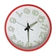 thumbnail image 4 of Reloj de pared redondo luminoso, reloj de pared redondo de pared luminosa de 12 pulgadas Reloj mural luminoso compacto y ligero Jadeshay A, 4 of 8