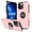 Pink, variant on For Apple iPhone 14 (6.1") Hybrid Military Grade with Flat Metal Ring Stand 360° Rotation Kickstand Hard PC Back Slim Fit Phone Case Cover by Xpression - Purple