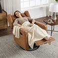 thumbnail image 4 of Bonzy Home Swivel Rocking Chair, Rocker Recliner Chair, Glider Chair, Manual Recliner for & Living Room，Brown, 4 of 9