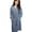 Marine Blue, variant on Luxury Waffle Knit Bath Robe Viscose from Bamboo S/M White