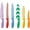 Multicolor Printed, variant on Cuisinart C55-12PCKSAM 12 Piece Color Knife Set with Blade Guards (6 knives and 6 knife covers), Jewel