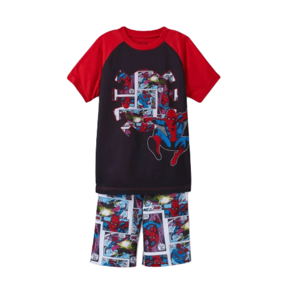 Details about   Disney Store Marvel Spider-Man 2 PC Short Sleeve Pajama Set Boy Size 5/6 