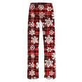 thumbnail image 7 of SOOMLON Womens Pajama Pants Cozy Funny Graphic Pajama Bottoms Adult Loose Warm Winter Lounge Sleepwear Pjs Pants Elastic Waist Cozy Wide Leg Pants Nightwear Colorful XL, 7 of 7