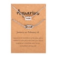 thumbnail image 1 of WREESH Twelve Constellation Necklace Bracelet Set Constellation Card Necklace, 1 of 1