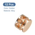 thumbnail image 3 of 12 piezas de bloqueos de resorte para cordones, toggles de resorte de metal para cordones de zapatillas dorados, 3 of 7