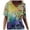 Yellow, variant on Moocorvic Summer Tops for Women Plus Size Floral Print V Neck Short Sleeve T Shirts Casual Loose Pullover Tee Shirts