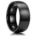 thumbnail image 1 of Simple 8mm Rainbow Color Stainless Steel Rings For Men Women Colorful Matte Brushed Men Rings Wedding Band Jewelry Drop Shipping StyleM 6, 1 of 5