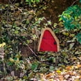 thumbnail image 2 of Miniature Fairy Gnome Home Door, Red Fairy Door for Tree Garden Fairy Door Fairies Sleeping Door Tree Statues Outdoor Wooden Statues Yard Art Garden Sculpture Decoration Tree Wall Lawn Decor, 2 of 13