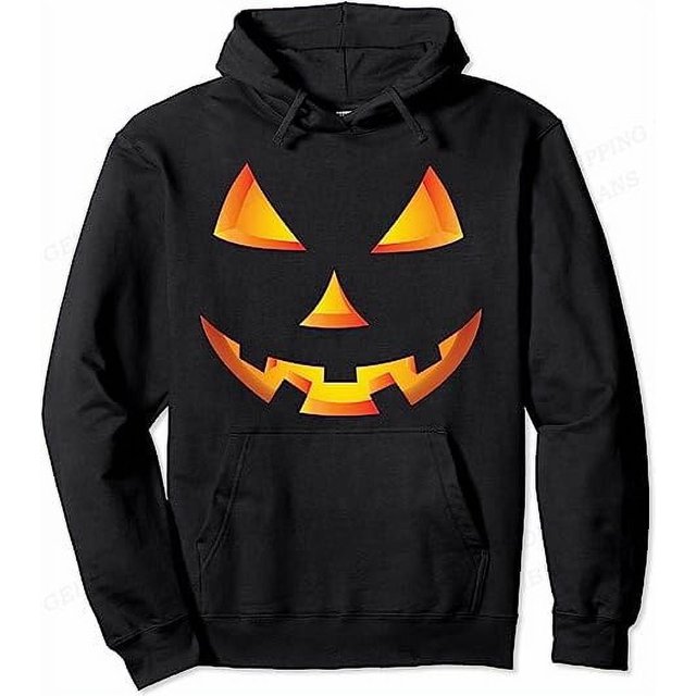 Sudadera con capucha de Halloween para hombres y mujeres, sudaderas con capucha de Hip Hop para niños, abrigos para niños, chándales de gran tamaño con estampado de calabaza, ropa para hombres