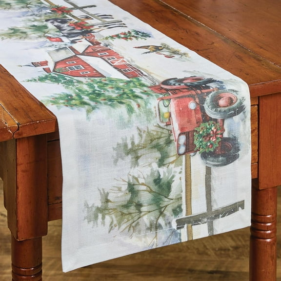 Park Designs Christmas At The Farm Table Runner 13" X 36"