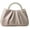 Pink, variant on Evening Purse Women Small Pearl Handbags Soft Leather Ruched Bag Wedding Bridal Clutch Party Prom Crossbody Purses
