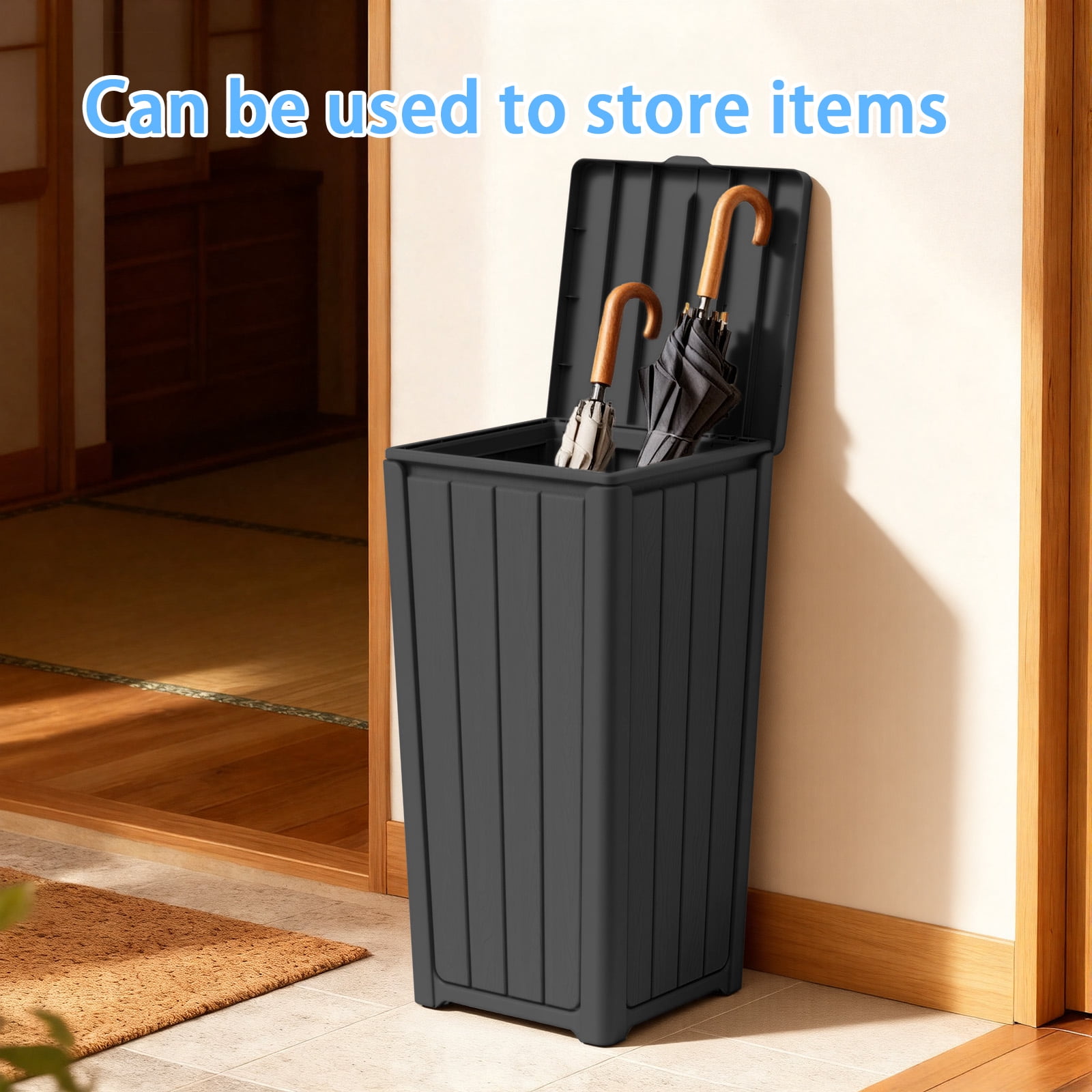 MAYEERTY 85L Trash Bin, Durable Detachable Mobile Garbage Can for Home Office Store