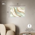 thumbnail image 4 of Green And Gold Mineral, Agate & Geode Wall Art Canvas Wall Art by Art Remedy, White Floater Frame, 31" x 21", 4 of 6