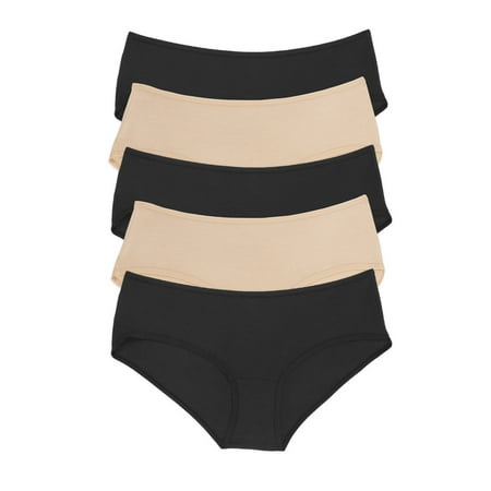Felina | So Smooth Modal Hipster 5-Pack | Panty | Tagless (Classic Contrast  X-Large)