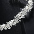 thumbnail image 4 of Bridal Headpiece Flower Design Wedding Headband Bridal Hair Accessories (Silver), 4 of 4