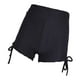 thumbnail image 4 of Pantalones cortos deportivos atléticos elásticos de cinturo para mujer, ideales para entrenamiento de yoga, gimnasio, ejercicio, , trotar, Negro XL, 4 of 7
