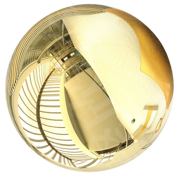 OFFIGAM Golden Reflective Gazing Stainless Steel Garden Ornament for Outdoor Decoration