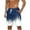 A-Blue, variant on Mens Swim Trunks Quick Dry Elastic Waist Board Shorts With Drawstring Coconut Tree Printed Breathable Surf Beach Shorts E-Burgundy