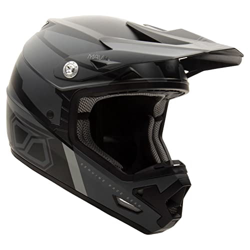 MSR Mav4 w/MIPS Dirt Bike Motocross Helmet Motorcycle (Medium, Blackout Inertia)