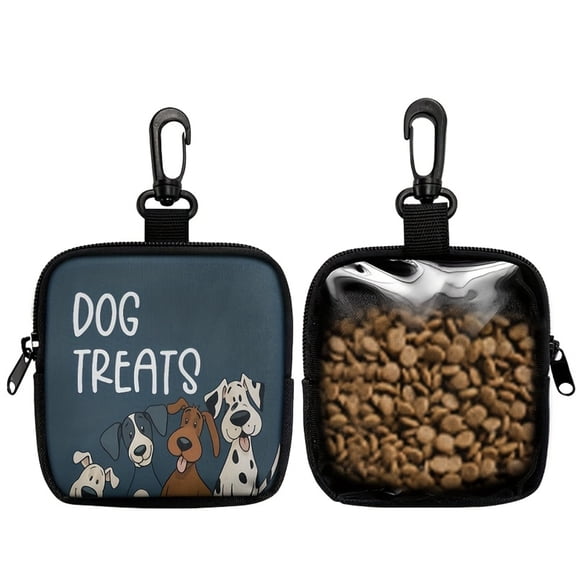 Dog Training Treat Pouch Portable Puppy Snack Bag with Zipper Closure and Carabiner Clip Durable Pet Reward Holder for Outdoor Walking and Agility Training Style B