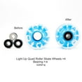 thumbnail image 4 of Light-Up Roller Skate Wheels, Quad Design, BankRoll Bearings, LED Illumination, Durable Plastic, High-Speed Performance, Recreational Skating, Indoor/Outdoor Use, Fitness Activity, Rave Style,, 4 of 9