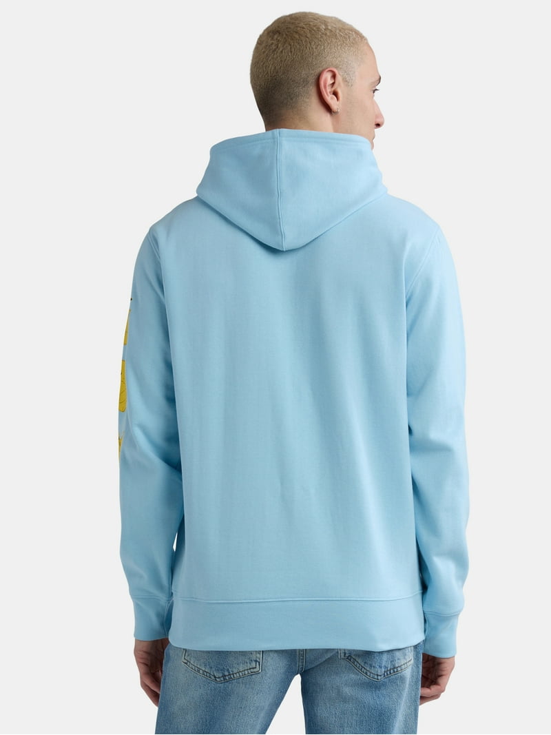 Felpa Con Cappuccio Pokémon Pikachu Retro, Blu, Taglia Unica, Ufficiale
