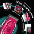 thumbnail image 4 of LQT Hair Clipper, 7-Piece Grooming Kit, LCD Display Men's Hair Clipper, Pink Fashion Style, 4 of 7