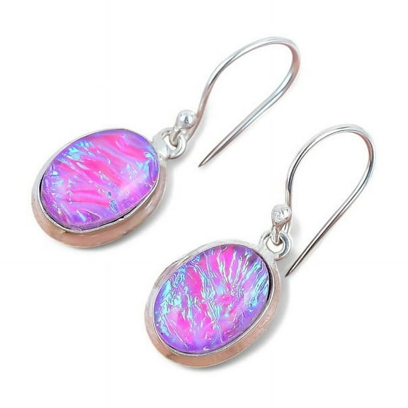 Opal Natural Drop Earring 925 Sterling Silver Handcrafted Earring LiteWeight HandMade Earring Gift for Her Gift For Her ThanksGiving