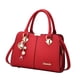 thumbnail image 1 of Bolso de mano para mujer moderno con correa para el hombro, bolso grande con cremallera, bolso de hombro informal Rojo, 1 of 9