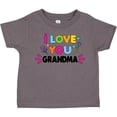 thumbnail image 3 of Inktastic I Love You Grandma with Flowers Girls Toddler T-Shirt, 3 of 5