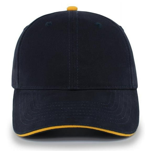 Pacific Headwear 121C Adult Cap Trucker Hat Unisex Navy/Gold Os
