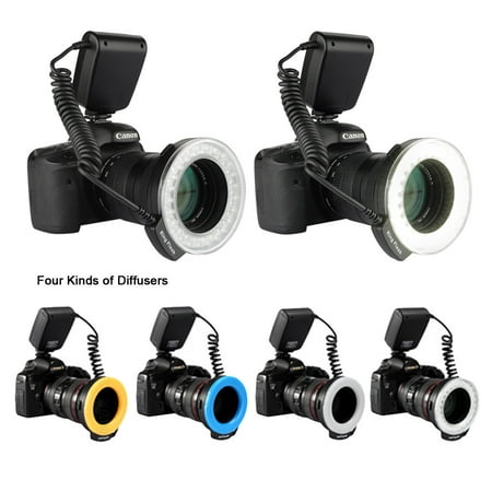 Excelvan CN48 Marco LED Ring Flash Light for DSLR Camera with Four