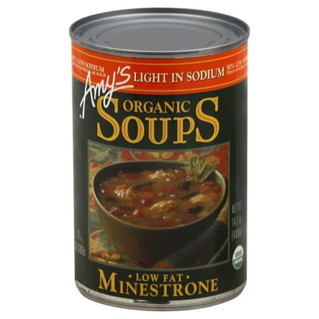 Amy's Organic Minestrone Soup, Light in Sodium, Low Fat, Vegan,