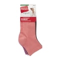 thumbnail image 2 of Hanes Women's Originals Supersoft Ankle Flat Knit Socks, Extended Size 6-Pack, 2 of 7