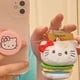 thumbnail image 2 of Sanrio-Llavero de peluche de Hello Kitty para niños, adornos de mochila Kawaii, muñeca para niñas, llavero de gato KT, regalos de cumpleaños, 2 of 4