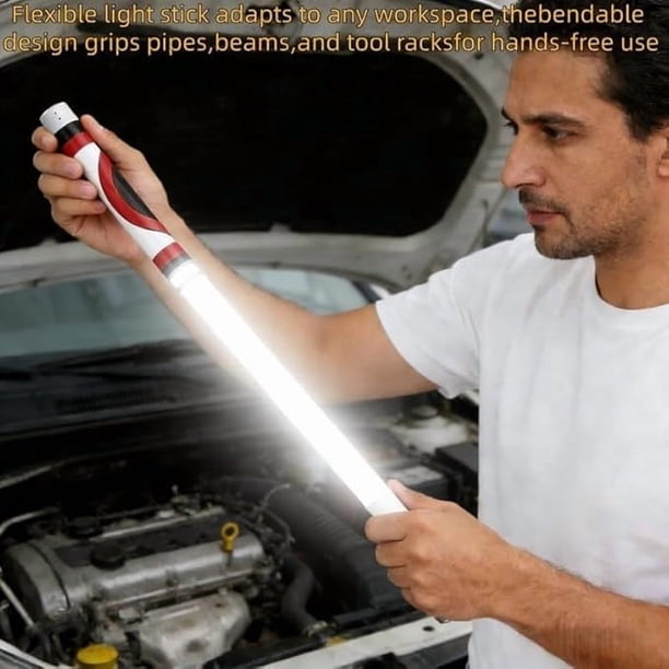 automotive mechanics rechargeable led flashlight Mechanic Work Light 1200LM The work light comes with a strong magnetic base Flexible LED Flashlight Stick, 30"