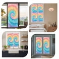 thumbnail image 7 of Colorful Tie Dye Window Privacy Film, Rainbow Ombre Abstract Pattern Art Static Cling UV Sun Blocking Heat Control Window Tint Day and Night, Non-Adhesive One Way Windows Privacy Cover 23.6''x59'', 7 of 7