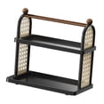 thumbnail image 3 of Soporte vertical decorativo para tazas de café, organizador de cocina, exhibidor de tazas, soporte vertical decorativo Negro de 2 capas, 3 of 9