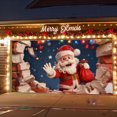 thumbnail image 2 of YWIYIUD 1PCS Christmas Garage Door Decorations Merry Christmas decorations Xmas Garage Door Cover, Happy NewYear Hanging Banner for Home,Outdoor,Indoor,Party 8x7 FT, 2 of 7