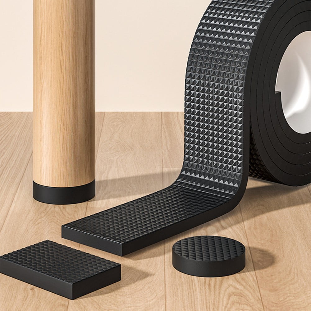 RichLink 1Roll 6Mm Felt Furniture Sliders Anti-Slip Furniture Pads Silent Mat Floor Protector Eva Foam Table Chair Foot Protection Pad,6M